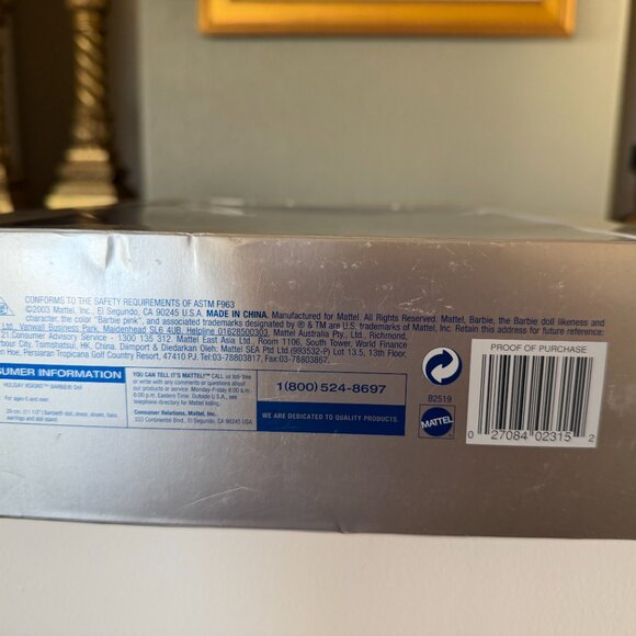 Special Edition 2003 Holiday Visions Barbie, First in series - Picture 3 of 3